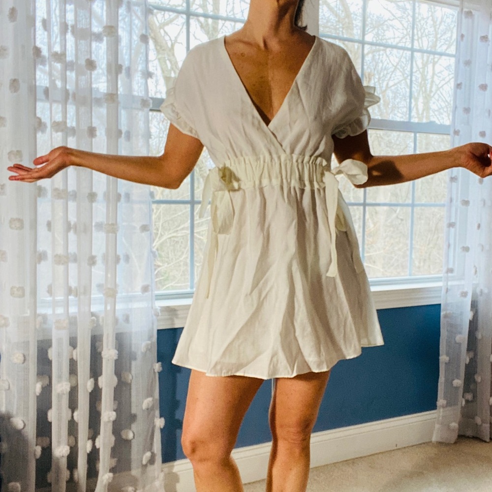 Zara white summery dress